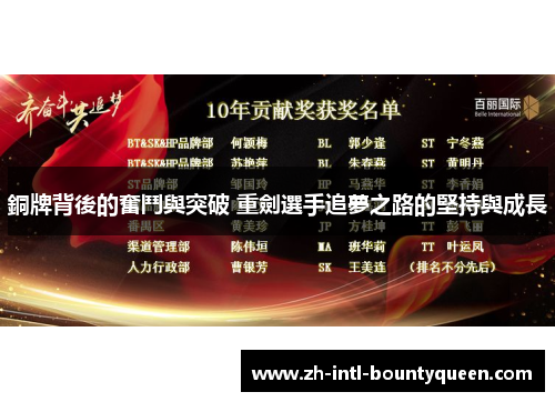 銅牌背後的奮鬥與突破 重劍選手追夢之路的堅持與成長